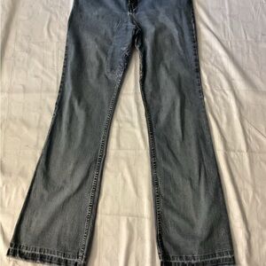 Classic Vintage Flare Leg Distressed Jeans